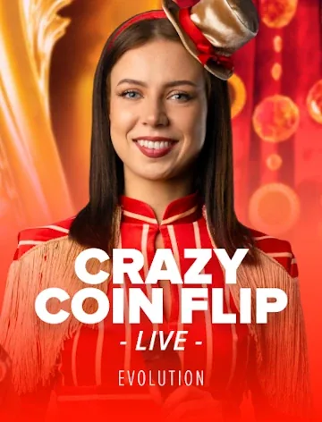 Crazy Coin Flip slot artwork from Evolution with published RTP 96.05%