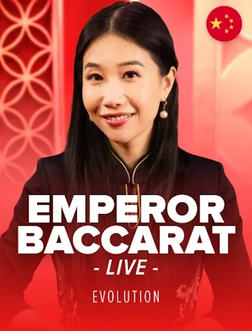 Emperor Baccarat slot artwork from Evolution with published RTP 98.94%