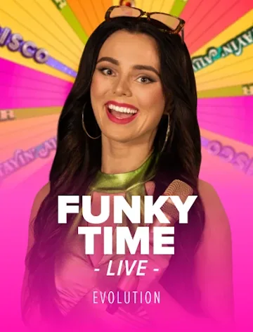 Funky Time slot artwork from Evolution with published RTP 95.35%