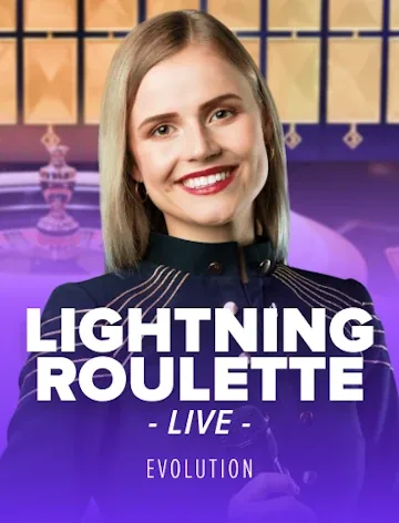 Lightning Roulette slot artwork from Evolution with published RTP 97.30%