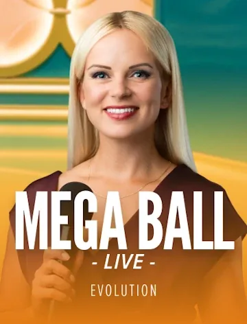 Mega Ball slot artwork from Evolution with published RTP 95.40%