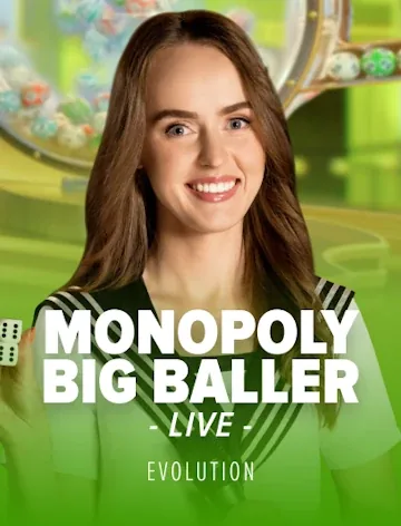 Monopoly Big Baller slot artwork from Evolution with published RTP 96.10%
