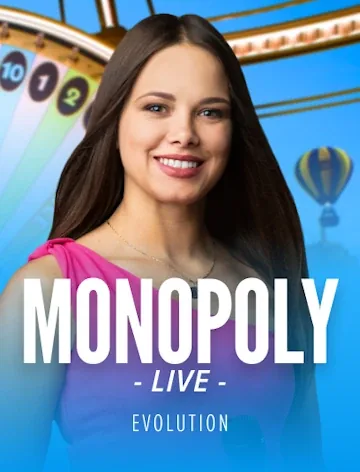 Monopoly Live slot artwork from Evolution with published RTP 96.23%
